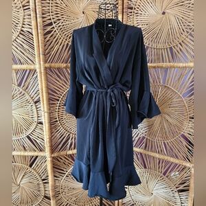 🧖‍♀️Satin Ruffle Robe